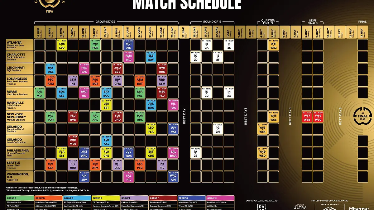 Calendario mundial de clubes